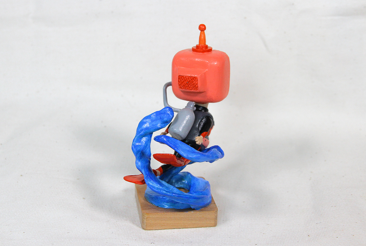 【电视机拟人】潜水员·潜水状态·橙小妮