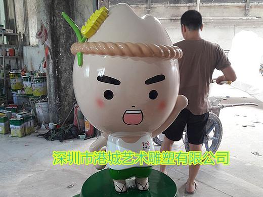 节用惜福主题玻璃钢水稻大米小麦宝宝卡通人物娃娃雕塑
