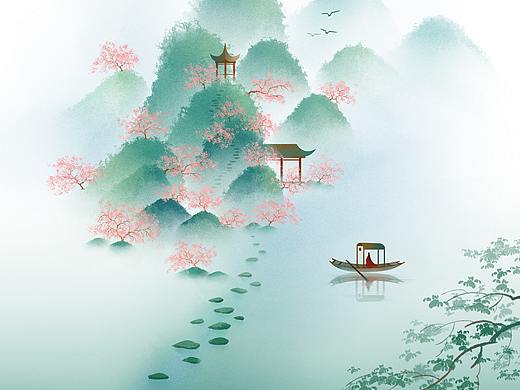 烟雨入江南