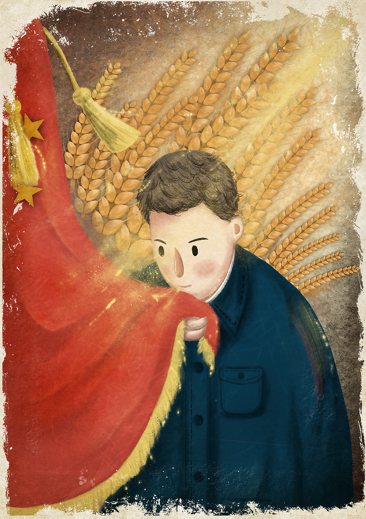 七十年代中国元素 插画（图ZMTYwNDg2MDk2） - 儿童插画 - 站酷设计师代阿呆原创素材 - 站酷ZCOOL