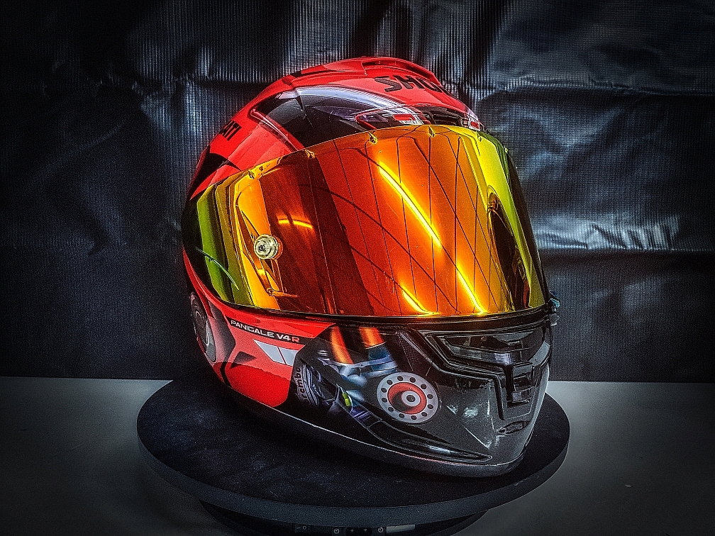 shoei x14 杜卡迪v4sr 车型版花头盔个性定制涂装