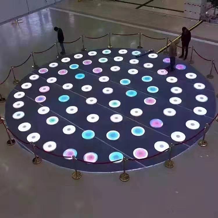 郑州独家彩色跑供应商生产LED地板砖