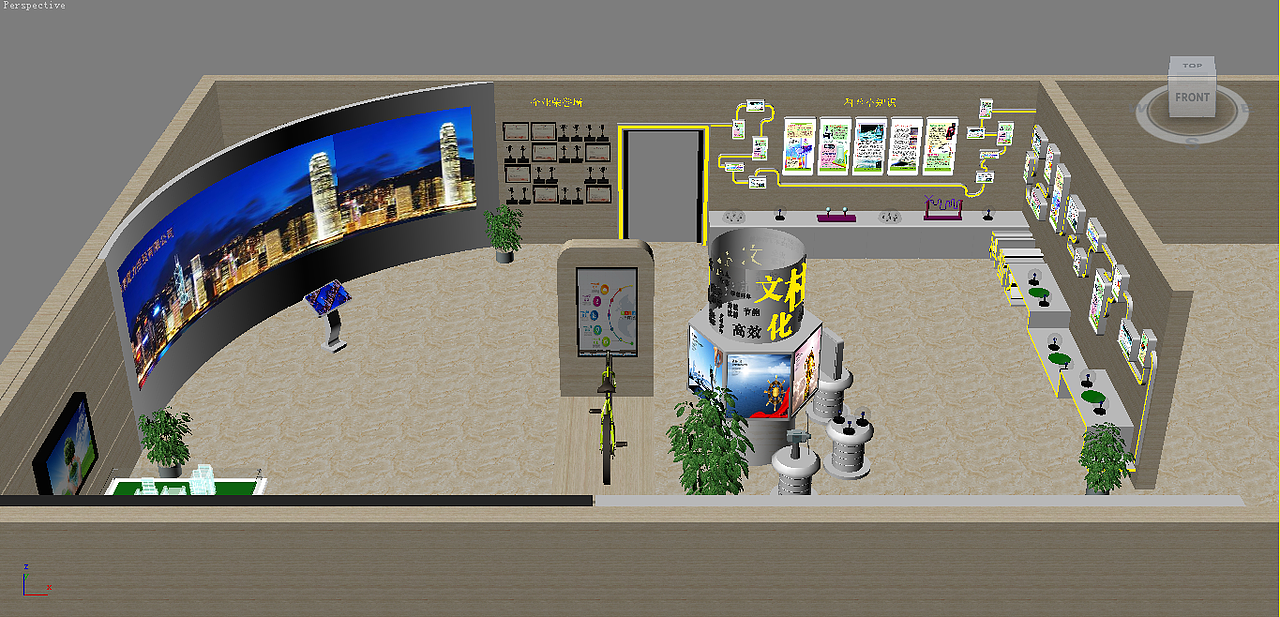 小科技展厅示意图（图ZMTg3NjE2MzI0） - 展陈设计 - 站酷设计师昙一现原创素材 - 站酷ZCOOL