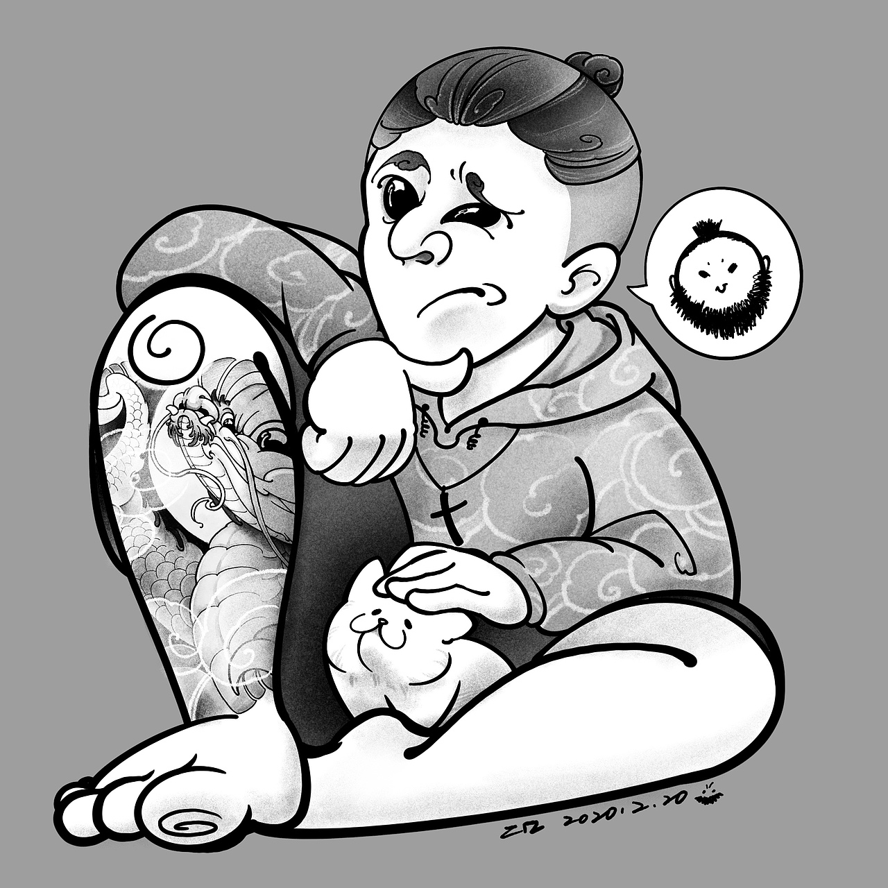 画一对情侣头像