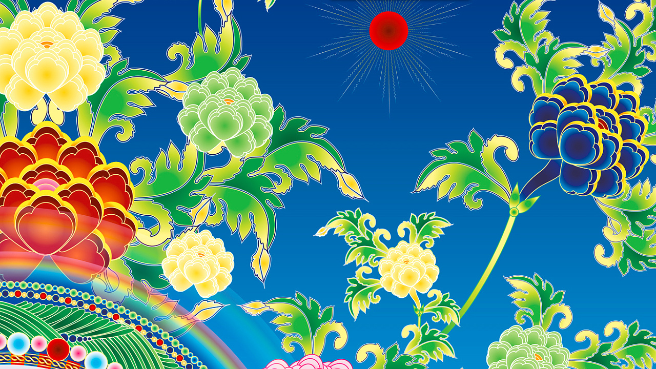 矢量绿度母,根据同修师兄指点加以修改至此