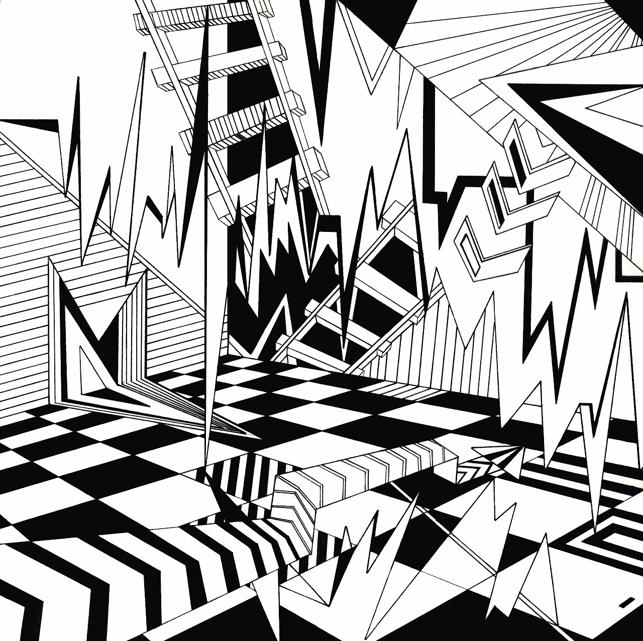 平面构成——发射,平面二维空间丽水 |       