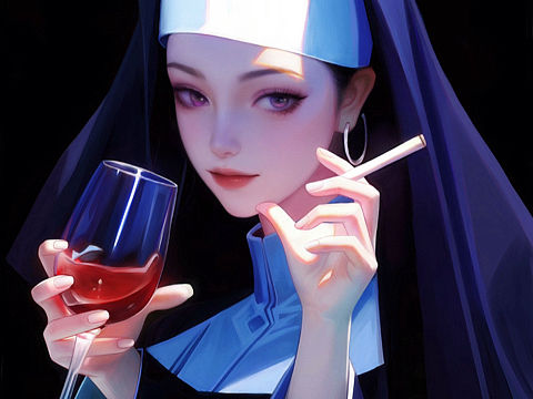 修女厚涂头像