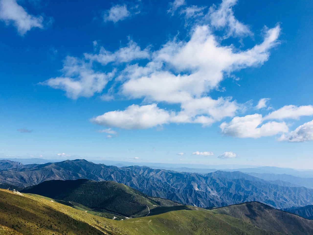 五台山的蓝天白云