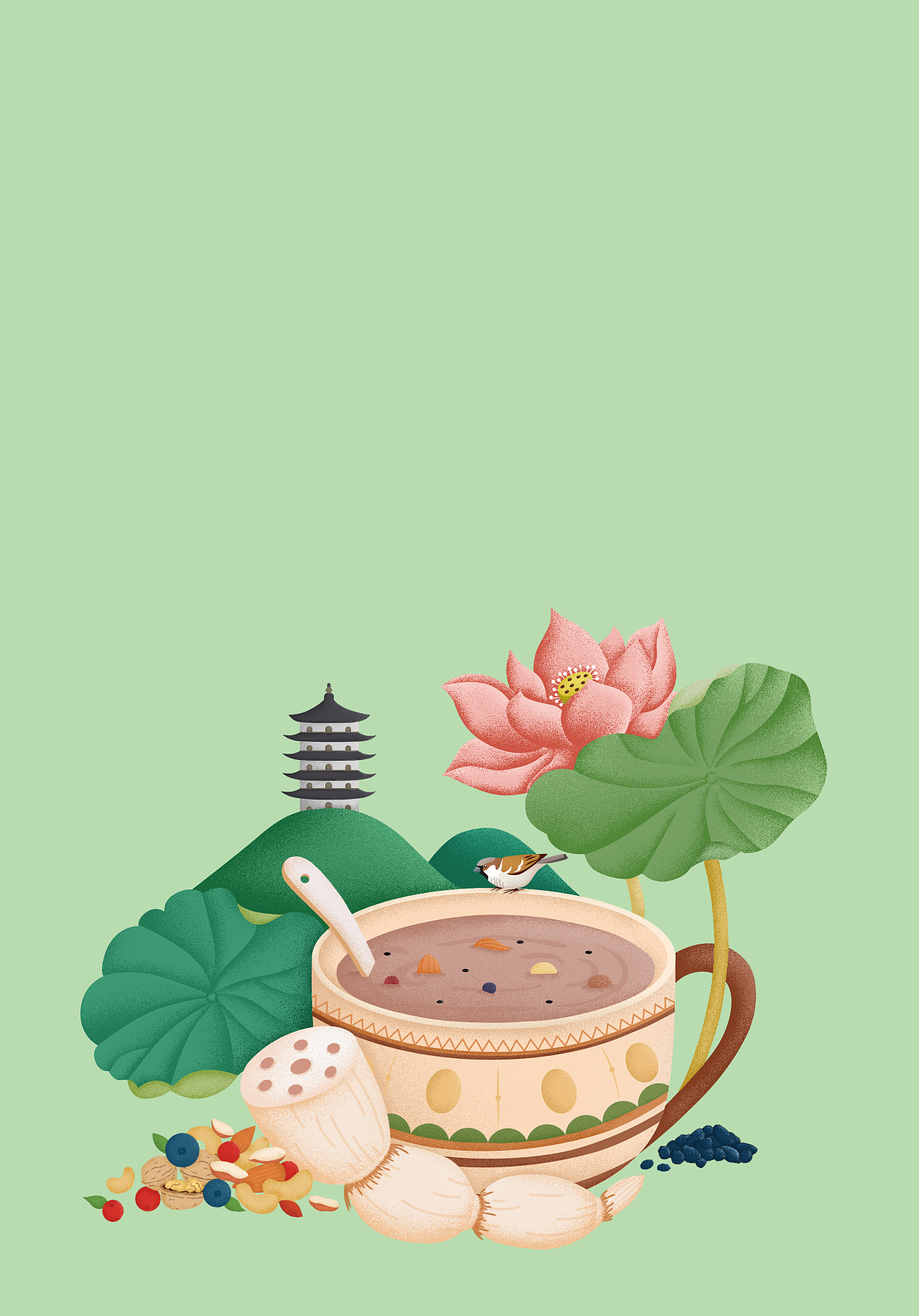 再次尝试小清新插画的包装,虽然不是很会画,但是每次都会选择插画.