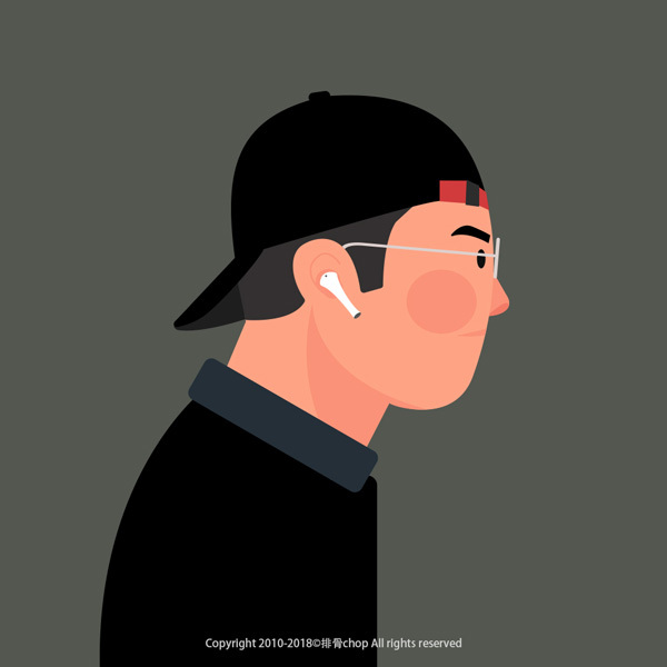 侧脸|插画|创作习作|排骨chop - 原创作品 - 站酷 (zcool)