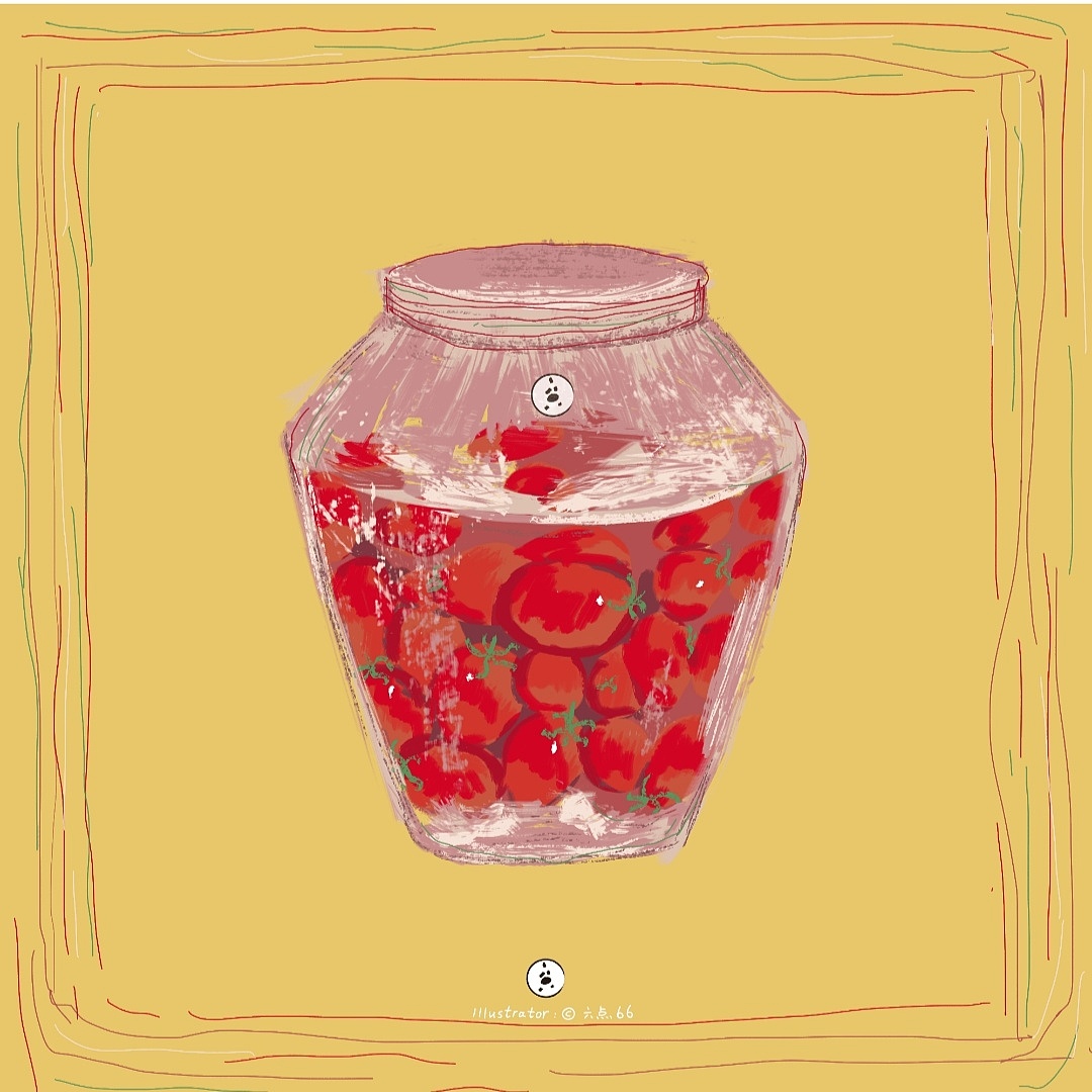 《六点66原创插画——瓶瓶罐罐》