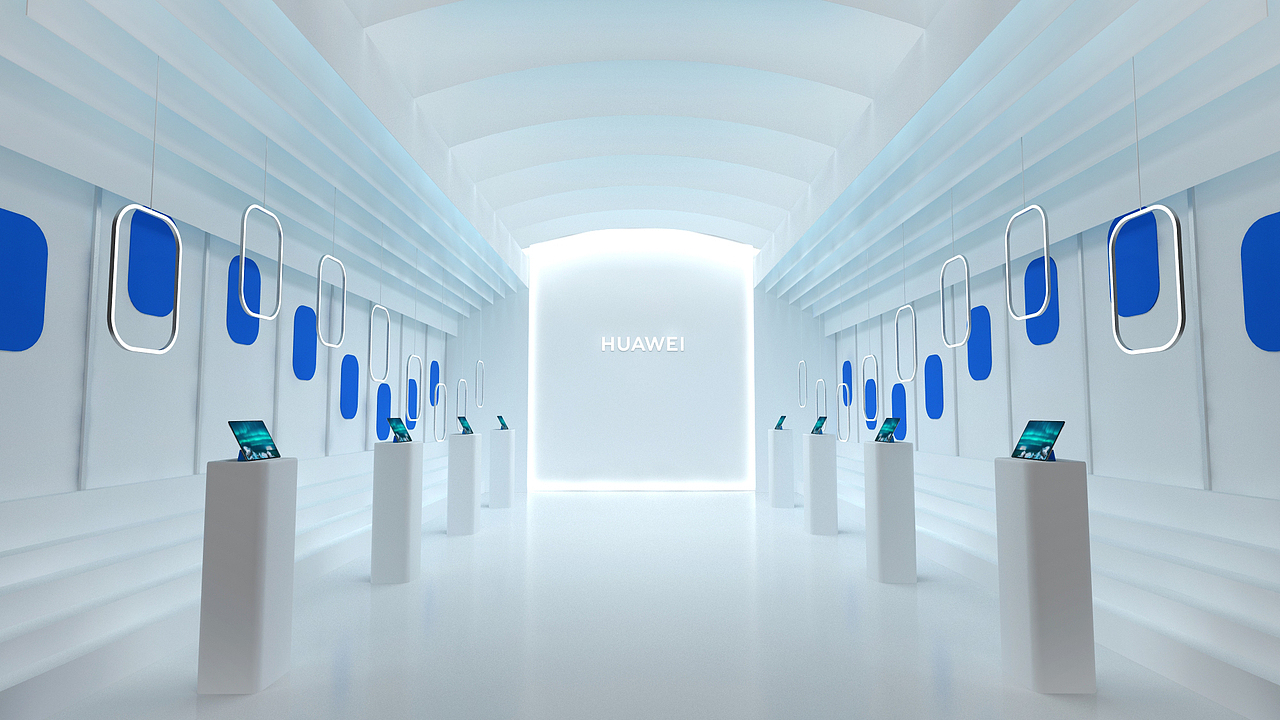 华为平板 舞美展区