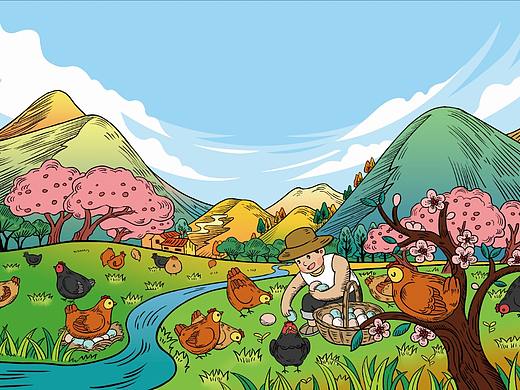 山中拾年土鸡蛋包装设计