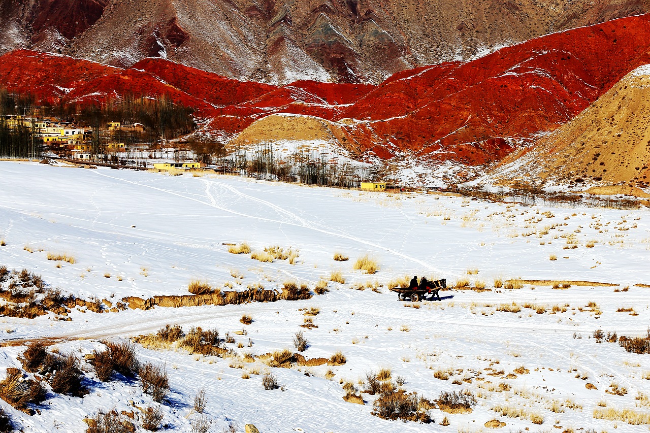 新疆阿克苏博孜墩冬季