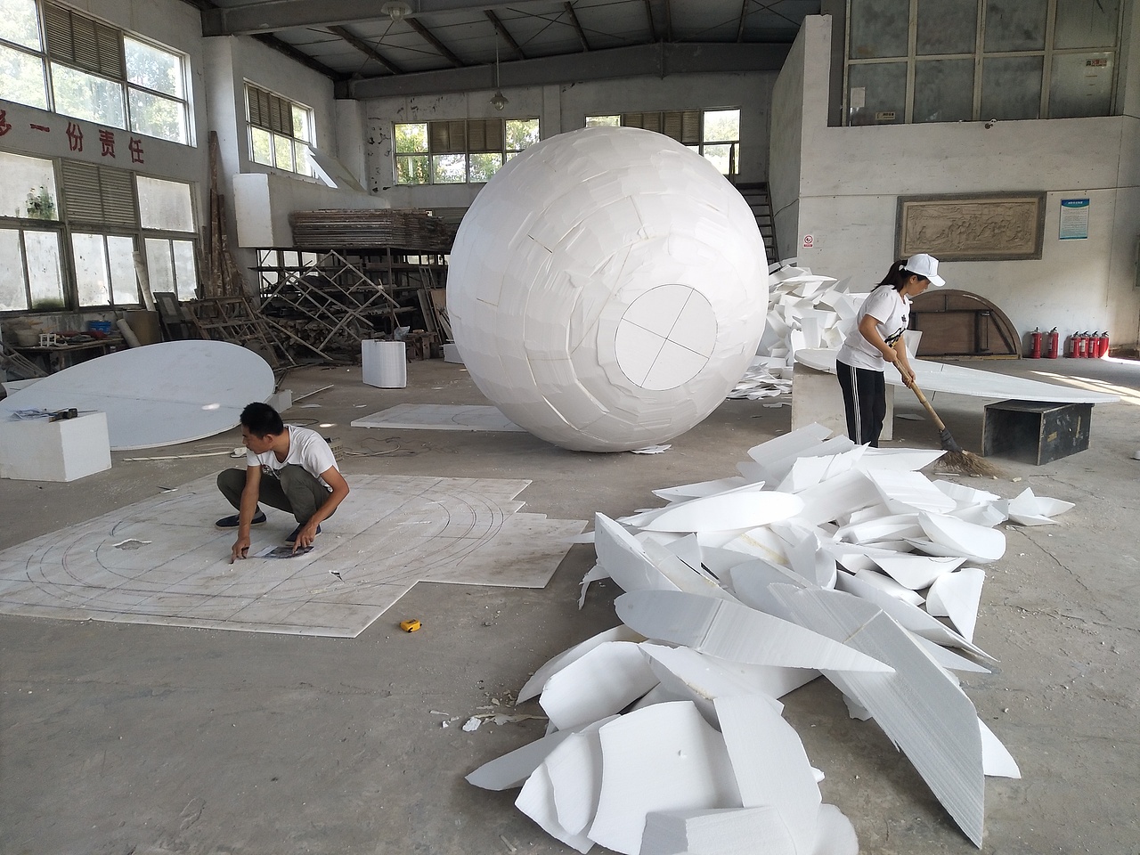 不锈钢镜面锻造全程记录（图ZMTg4MDMzMDA0） - 雕塑 - 站酷设计师上海艺将仁雕塑原创素材 - 站酷ZCOOL