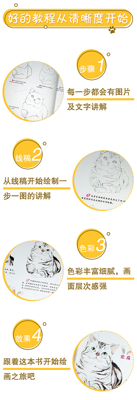 彩色铅笔绘画书--猫猫篇 详情页