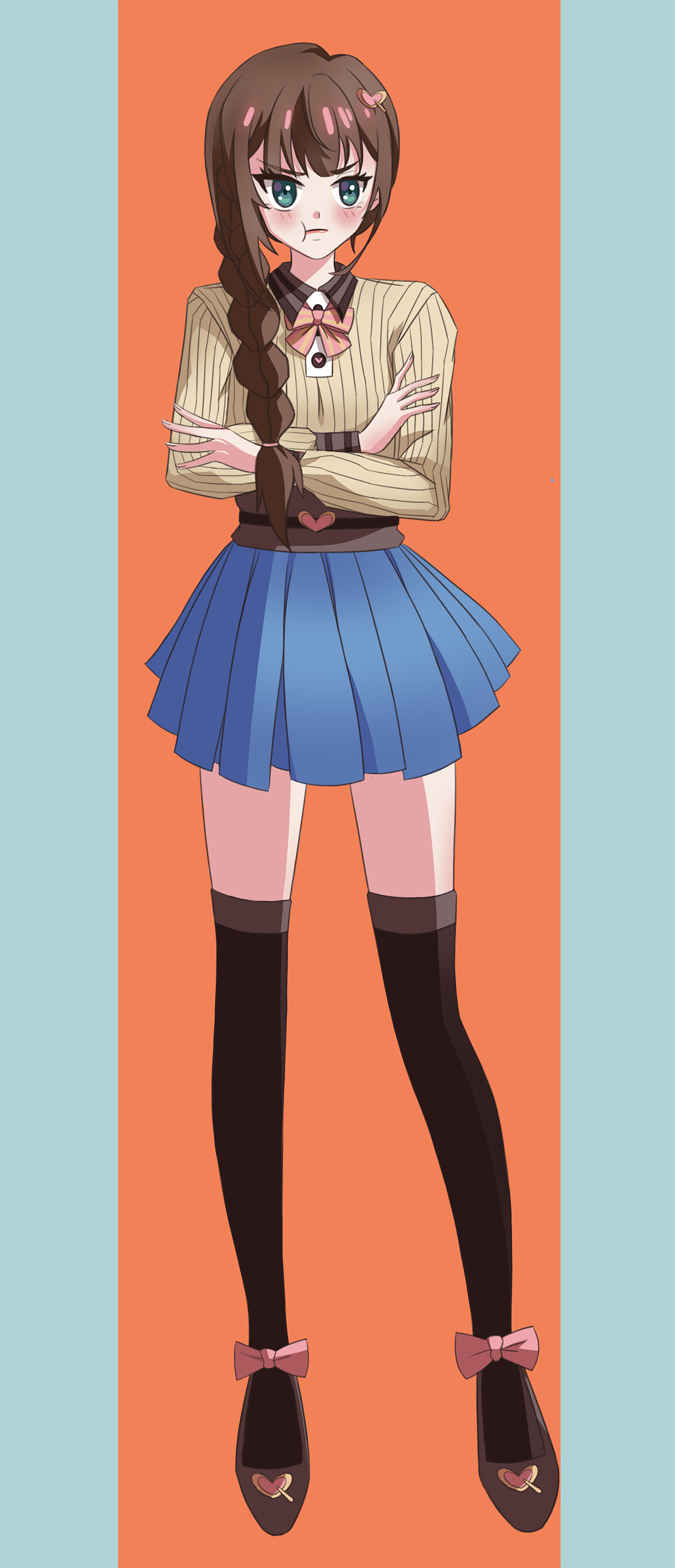 二次元平涂美少女系列|插画|游戏原画|小超人lc - 原创作品 - 站酷