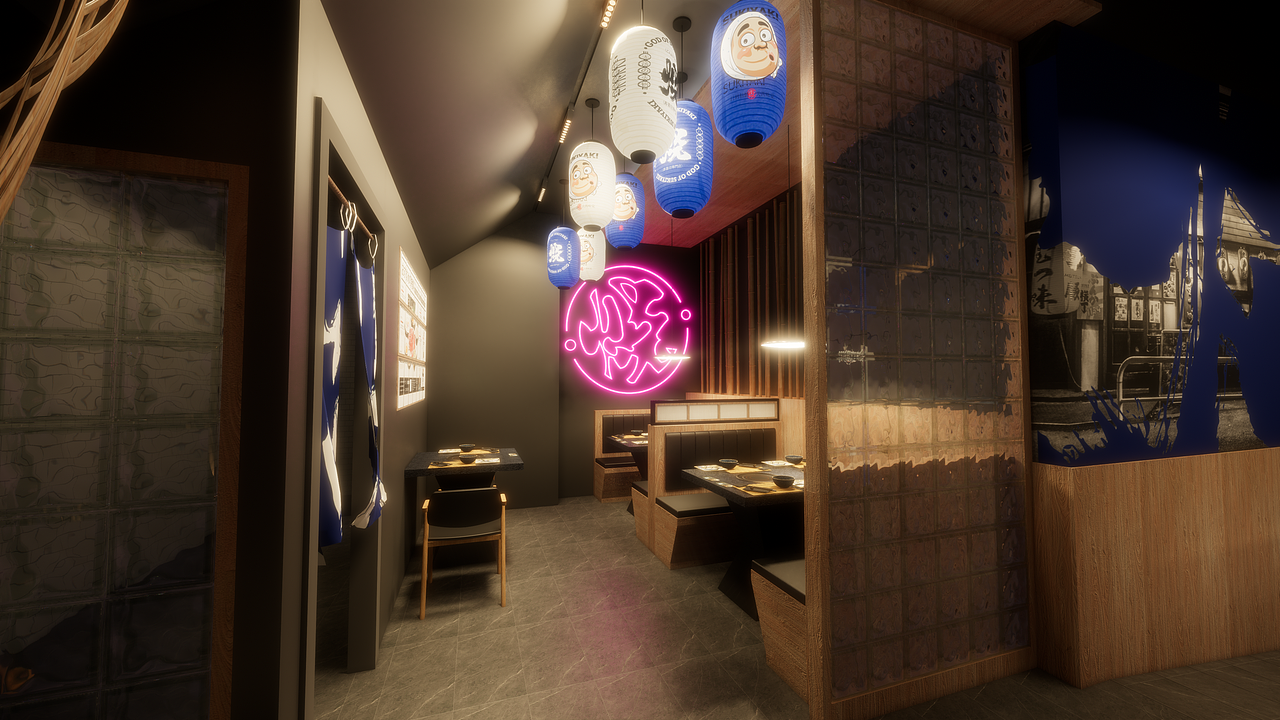 今崎烧-惠福路店（图ZMjkyOTMzMTQ4） - 酒店餐饮设计 - 站酷设计师RamonDMaster原创素材 - 站酷ZCOOL