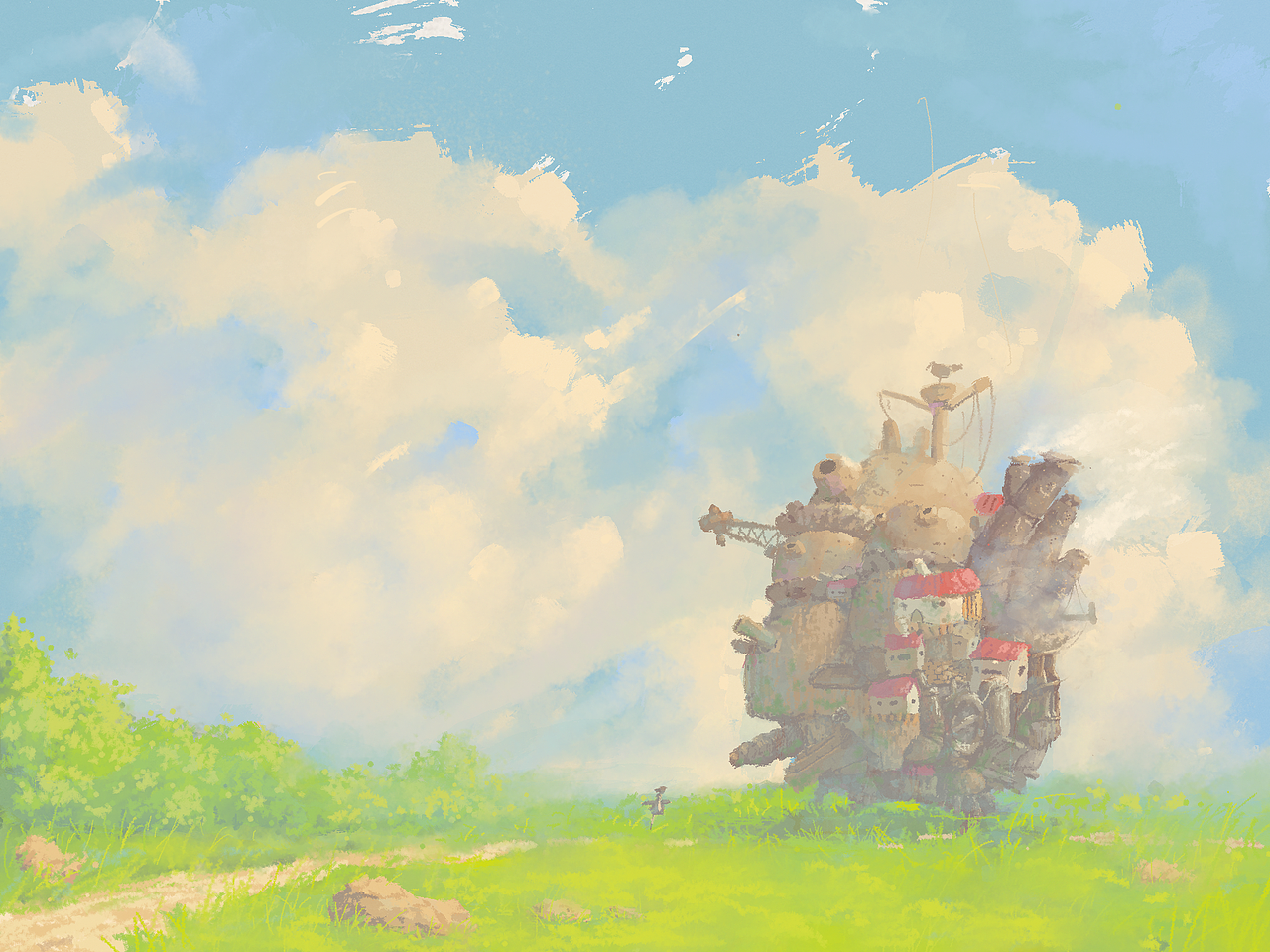 哈尔的移动城堡|插画|创作习作|cenhoihou_原创作品-站酷zcool