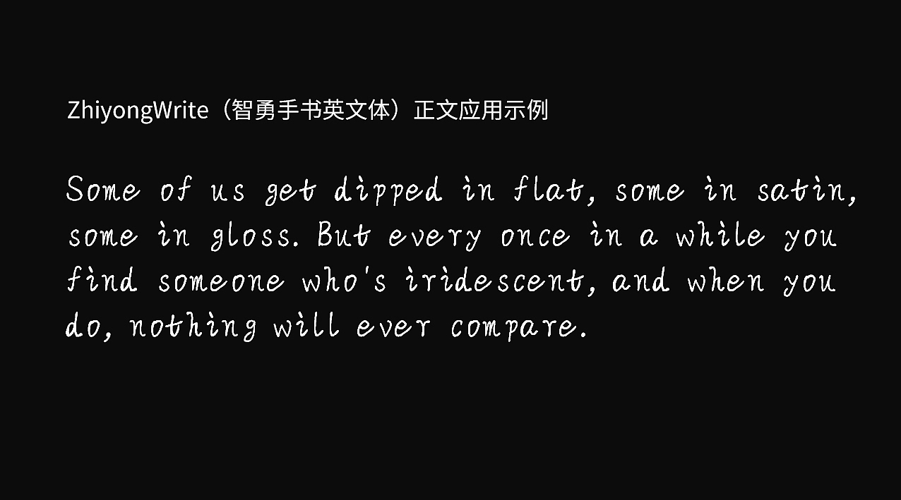 ZhiyongWrite（智勇手书英文体）免费商用英文字体（图ZMTIyNzM5MDQ4） - 字体/字形 - 站酷设计师Joker9原创素材 - 站酷ZCOOL
