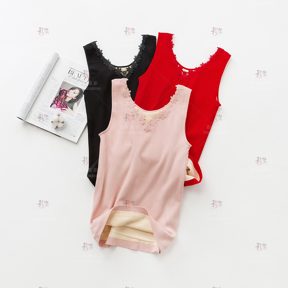 服装平铺拍摄 女装创意平铺 网拍