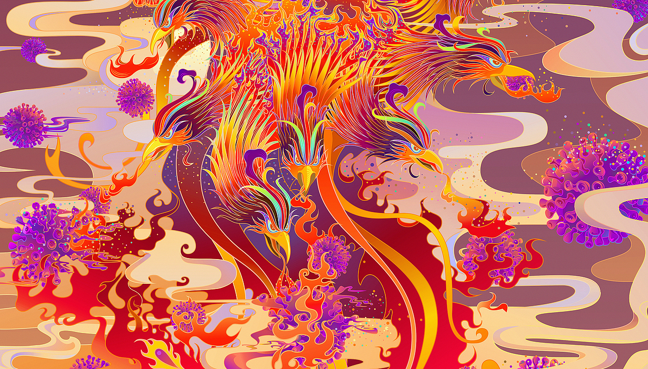 fight for hubei|插画|艺术插画|妈妈的马达 - 原创作品 - 站酷 (zcoo