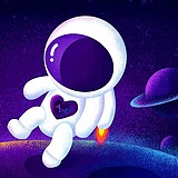 采蘑菇的太空人的头像