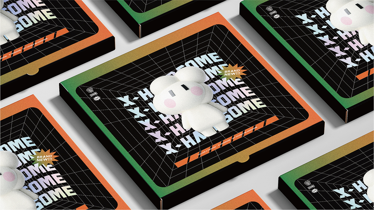 来什么先森吃什么披萨！——X-HANDSOME披萨品牌升级（图ZMjc2MTI3MDA4） - 品牌 - 站酷设计师核桃设计原创素材 - 站酷ZCOOL