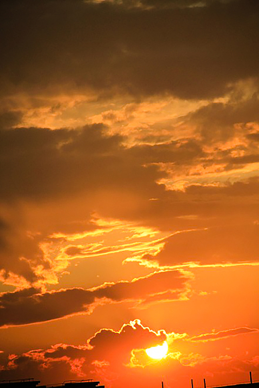 东小口森林公园的晚霞,北京