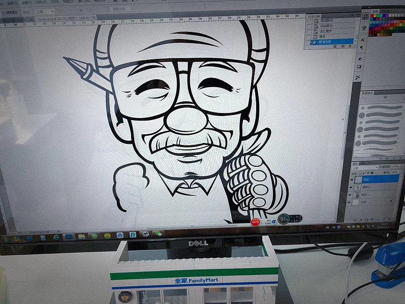 漫威之父-斯坦李 漫画人像（图ZMTM1MDA0NjQ4） - 商业插画 - 站酷设计师hahadiga原创素材 - 站酷ZCOOL