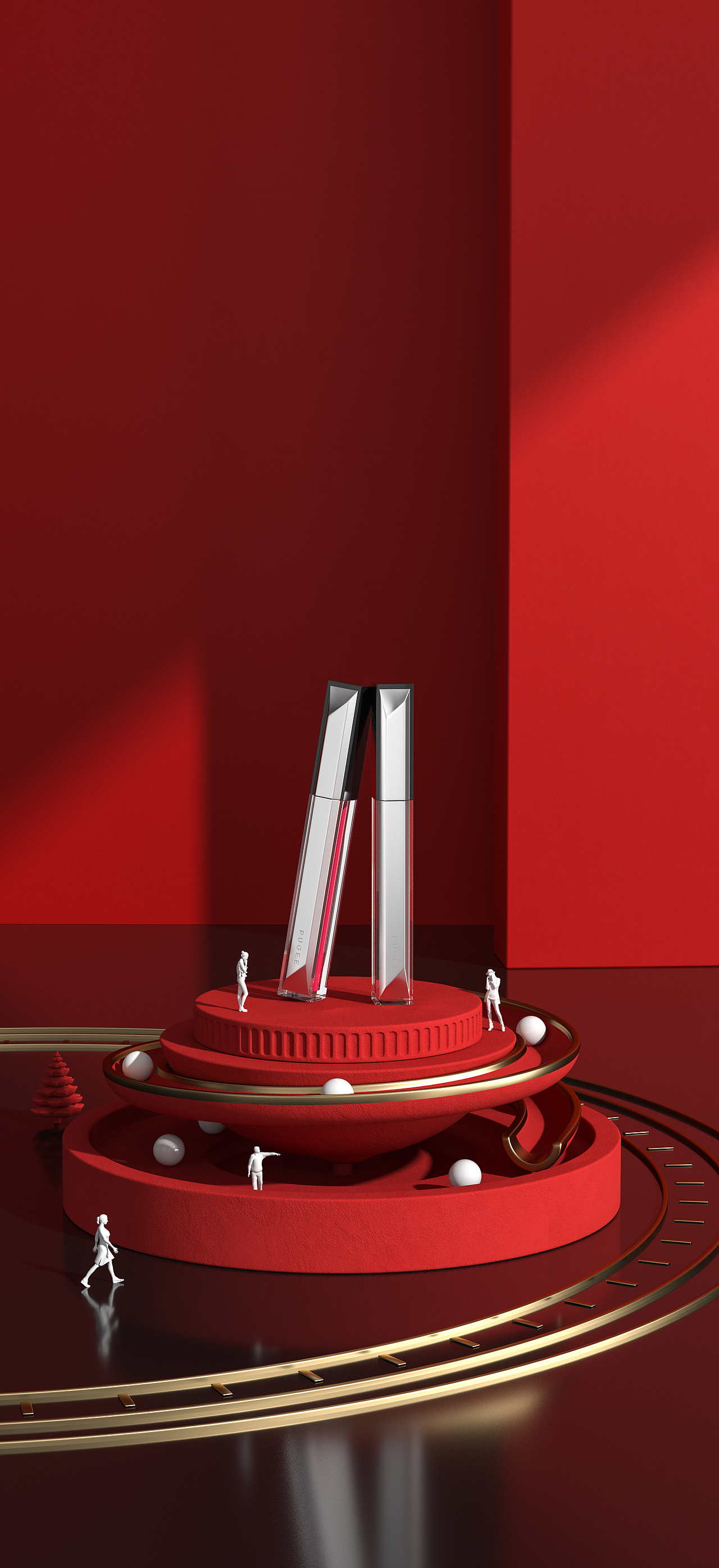 元旦化妆品海报（图ZMjgzMzU1NzA4） - 场景 - 站酷设计师白白小兔原创素材 - 站酷ZCOOL