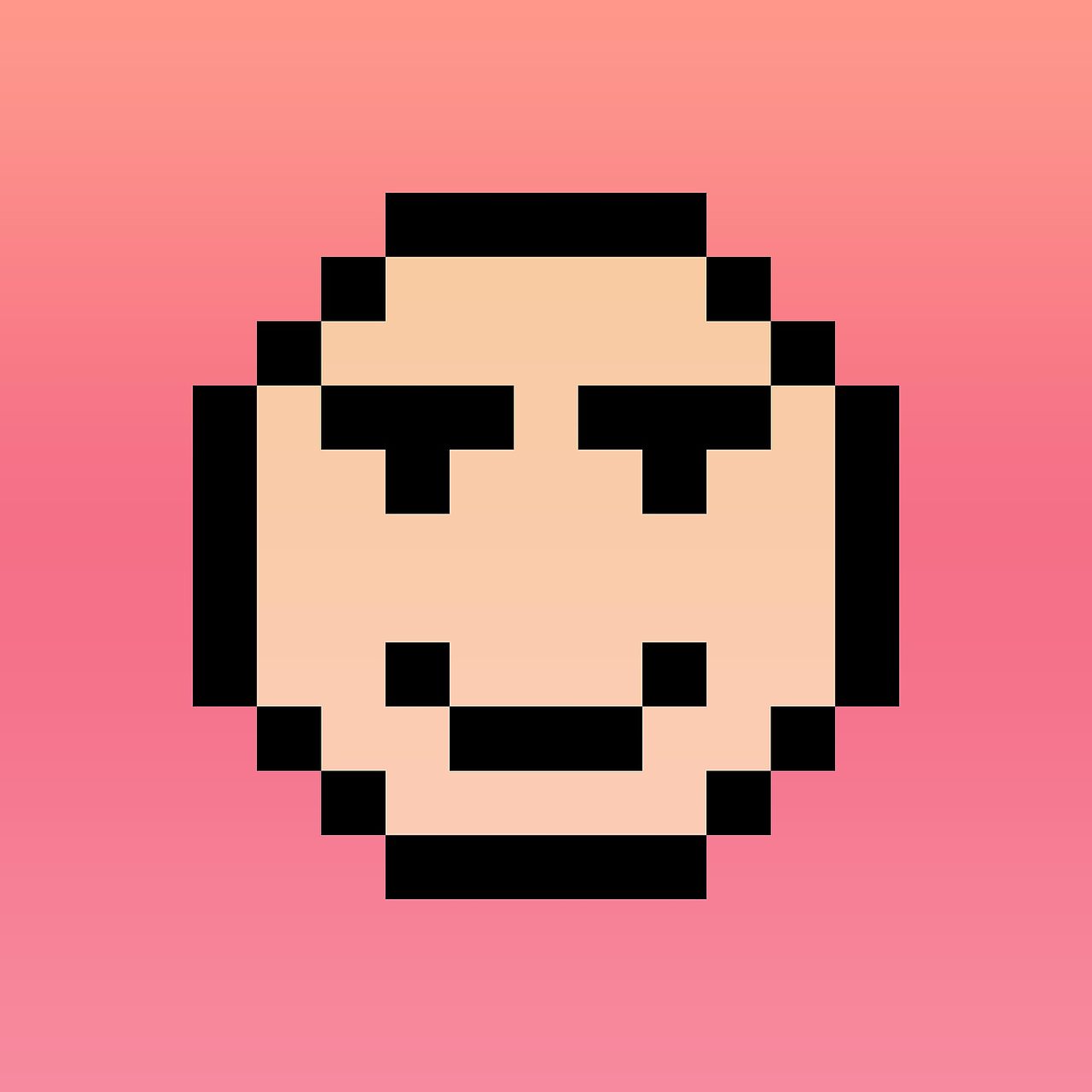 nft画这么火,老夫就来点最简单的像素表情包吧