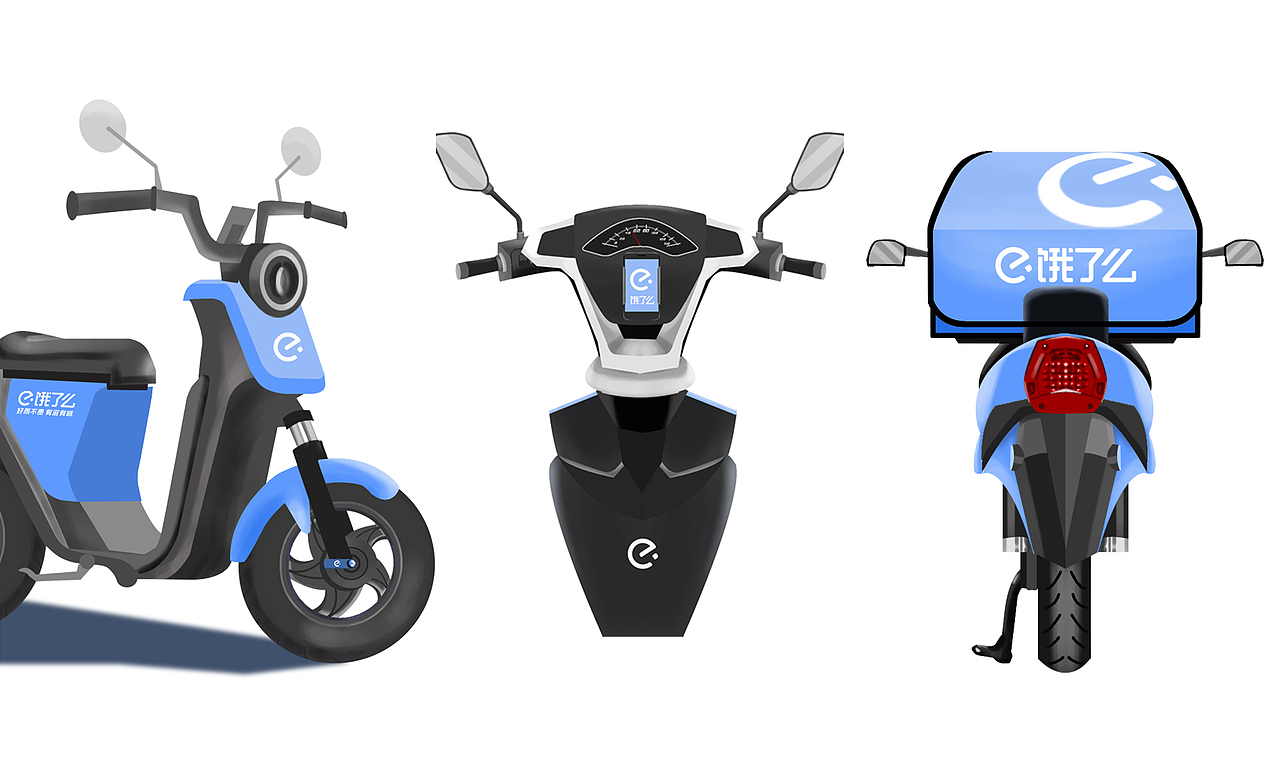 写实风格商插 | 吉利汽车x饿了么SVG新媒体插画