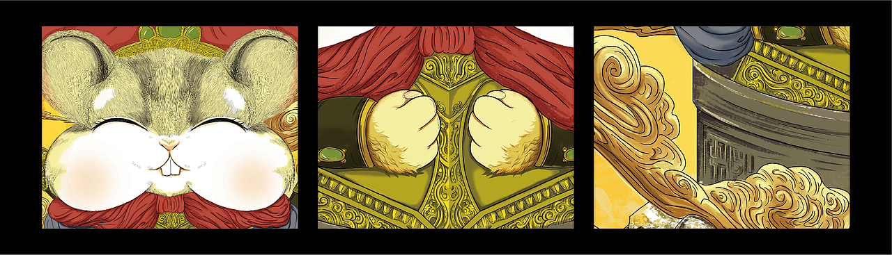 生肖第一弹（图ZMjM4NjU2Mzk2） - 商业插画 - 站酷设计师包包爱画画原创素材 - 站酷ZCOOL