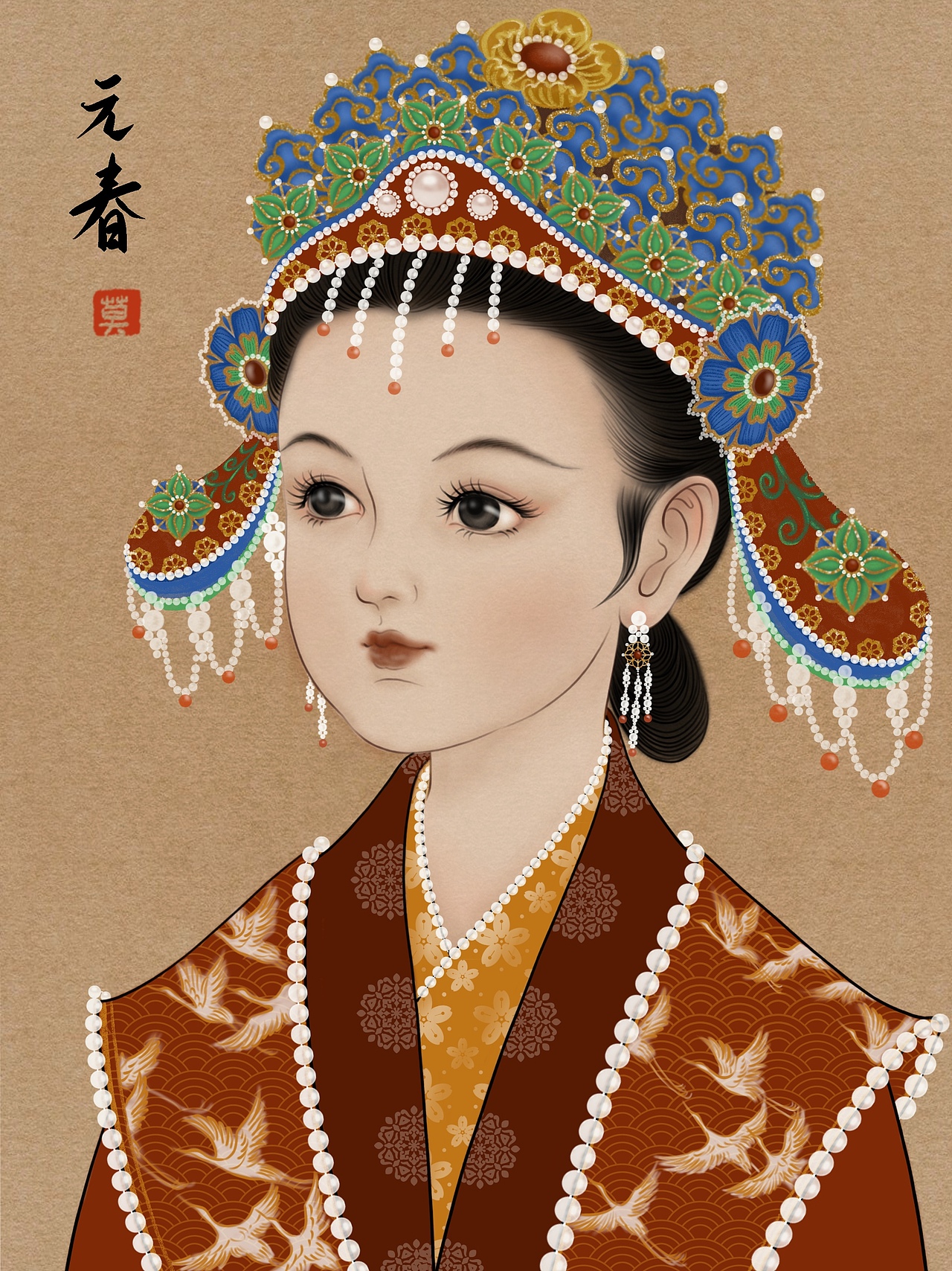 红楼梦群像之金陵十二钗-文创插画(图ZMjc4ODQ0ODQw) - 艺术插画 - 站酷设计师晓默画画原创素材 - 站酷ZCOOL