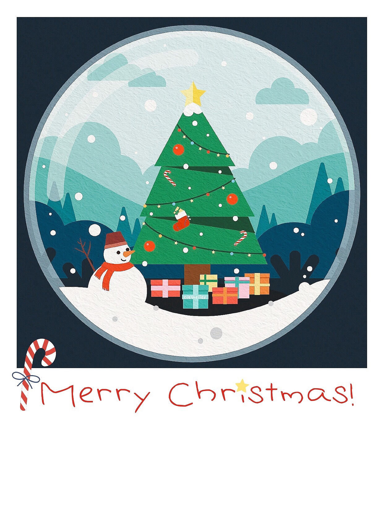 圣诞主题插画--大家一起来组装圣诞树吧！|插画|商业插画|KendraWang - 原创作品 - 站酷 (ZCOOL)