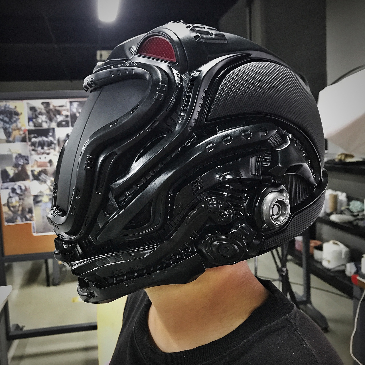 3d打印sci-fi风格可戴头盔