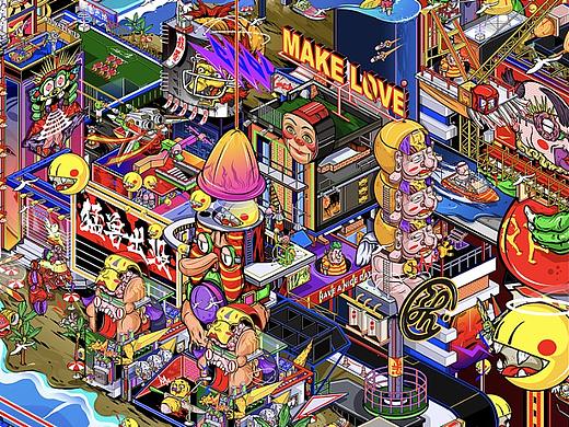 Taboo City “不限于一个世界” 个人插画创作