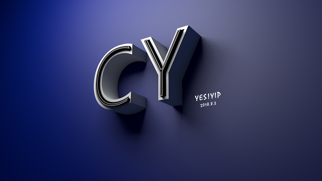 CY三维字体小动画,C4D练习