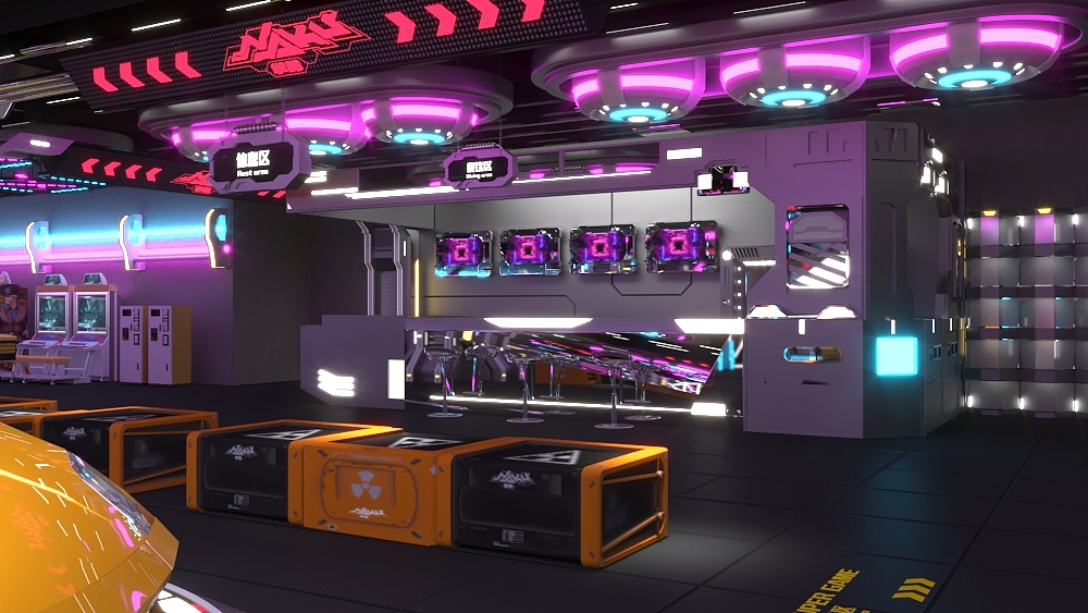 拿酷电玩城（图ZMjYwMjM2MTg4） - 建筑/空间 - 站酷设计师墨西哥土豆原创素材 - 站酷ZCOOL