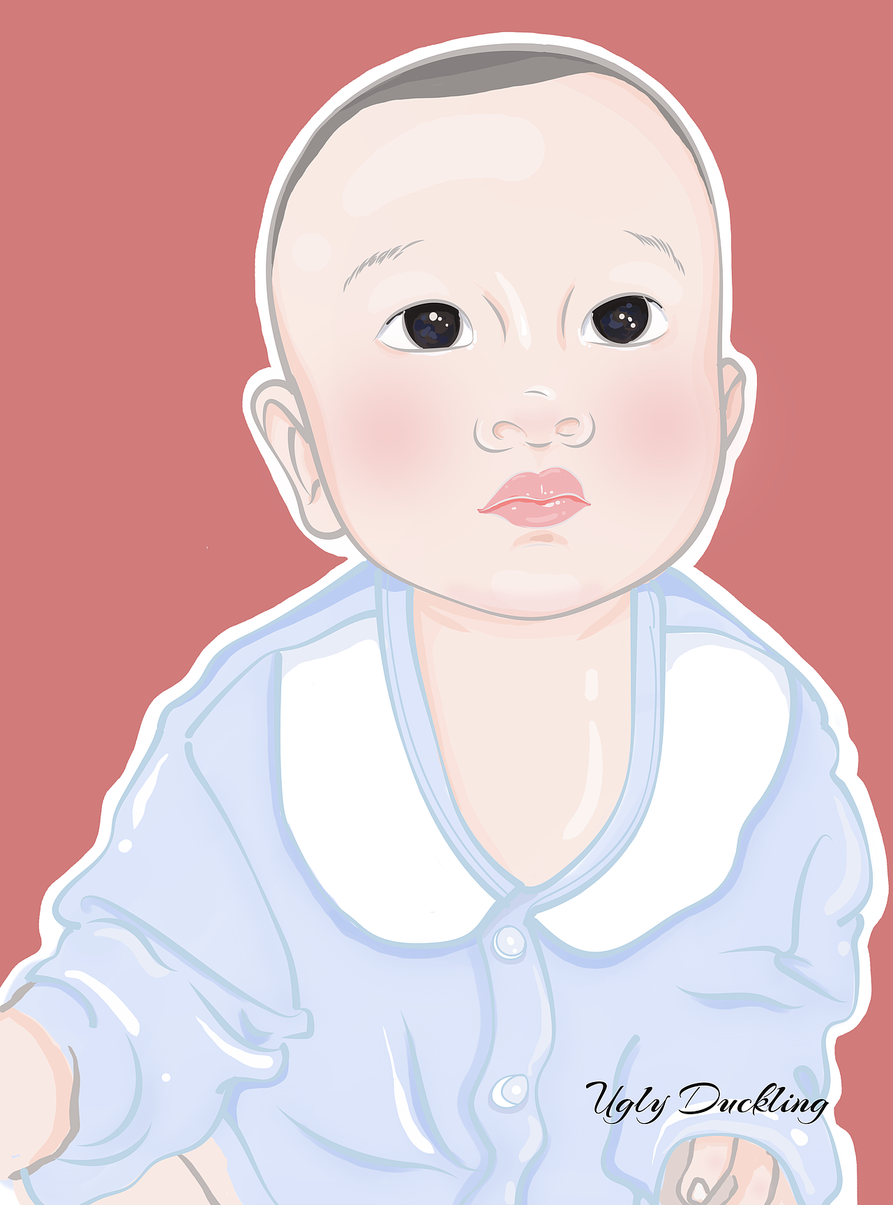 一个小娃娃（图ZMTQxNjAwMDMy） - 儿童插画 - 站酷设计师UglyDuckling8原创素材 - 站酷ZCOOL
