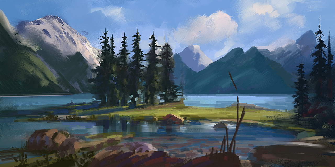 风景场景|插画|概念设定|胤禛art - 原创作品 - 站酷 (zcool)