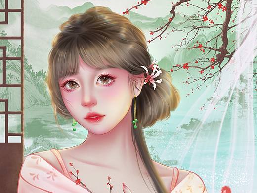 古风半厚涂头像