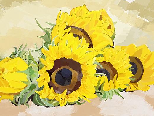 日常绘画（个人主页-ZMjQxNzQ1MTI=） - 创作习作 - 站酷设计师彩虹鸟的向日葵原创素材 - 站酷ZCOOL