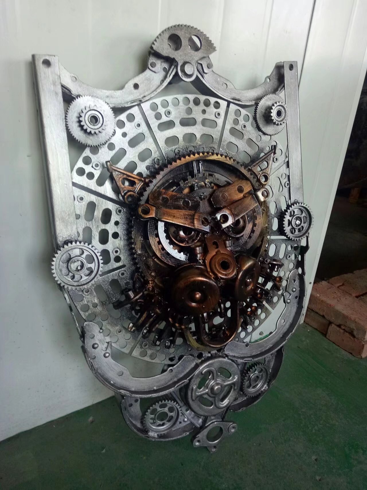 盾牌  铁艺雕塑重金属朋克风