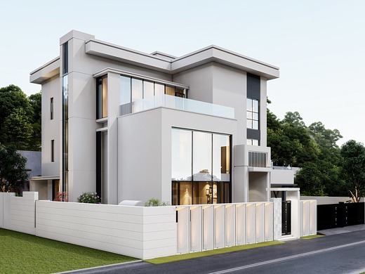 现代化别墅外观外立面设计