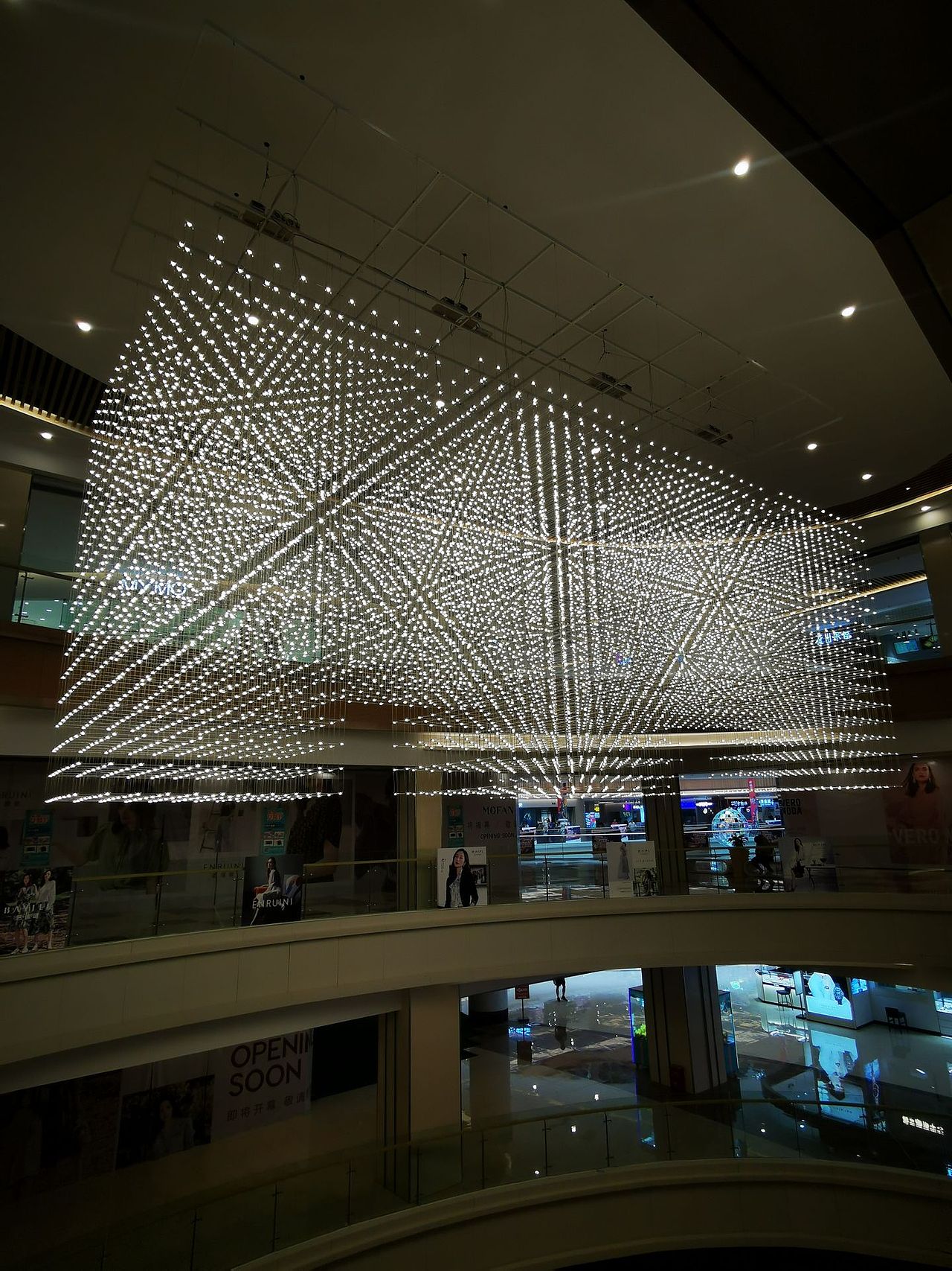 铭星光立方吊灯定制沙盘吊灯效果图规划沙盘模型灯光