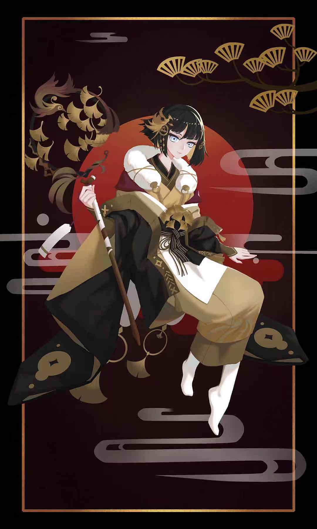 阴阳师八百比丘尼金凰华叶同人图——ylan