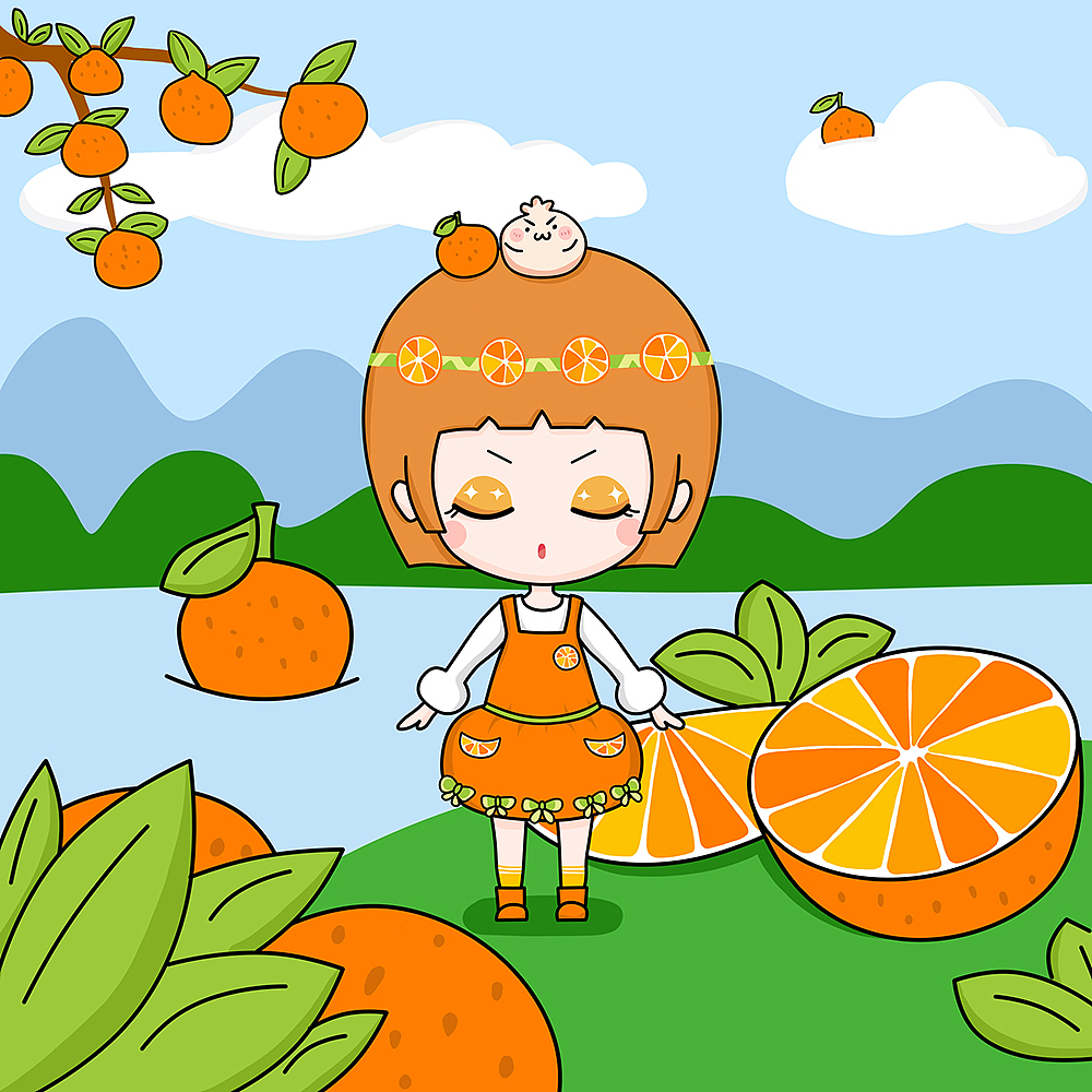 唐包子-《水果包子系列》（图ZMjQzNTc5MDY0） - 儿童插画 - 站酷设计师蛇皮僵原创素材 - 站酷ZCOOL