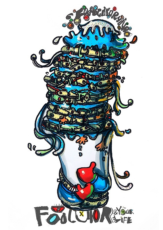 Food Color Your Life（图ZNTQ3MzE2ODg=） - 商业插画 - 站酷设计师vily0124原创素材 - 站酷ZCOOL